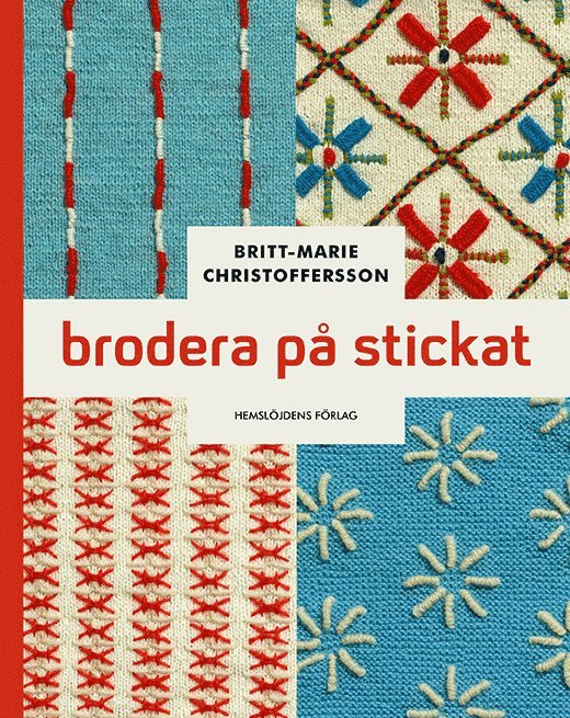 Brodera på stickat 1