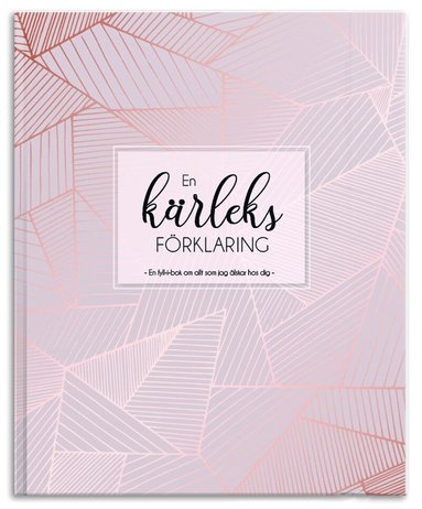 Jenny Ekman, Hanna Bühlmann - En kärleksförklaring : en fyll-i-bok om allt som jag älskar hos dig, Inbunden
