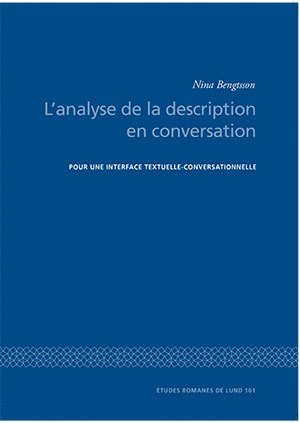 bokomslag L'analyse de la description en conversation