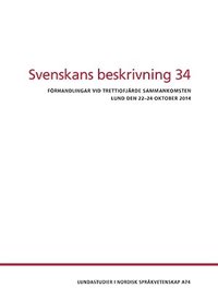 bokomslag Svenskans beskrivning 34