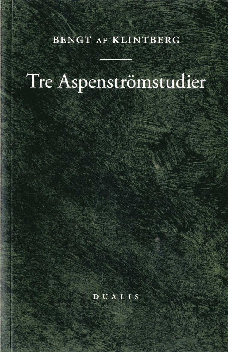 Tre Aspenströmstudier