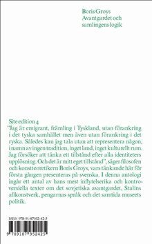 Boris Groys - Avantgardet och samlingens logik, Pocket