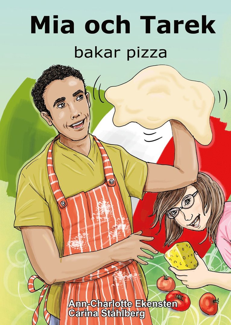 Mia och Tarek bakar pizza 1