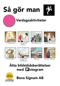 bokomslag Så gör man, tema vardagsliv, en bok med pictogram