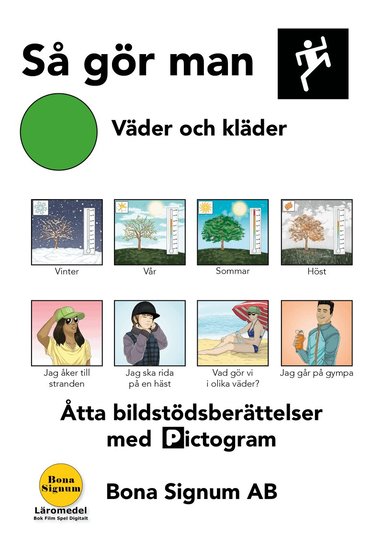 Ann Gomér - Så gör man, tema väder och kläder, en bok med pictogram, Häftad