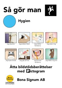 bokomslag Så gör man, tema hygien, en bok med pictogram