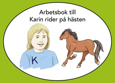 bokomslag Karin rider på hästen, arbetsbok