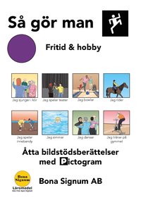 bokomslag Så gör man, tema fritid och hobby, en bok med pictogram