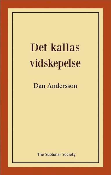 bokomslag Det kallas vidskepelse