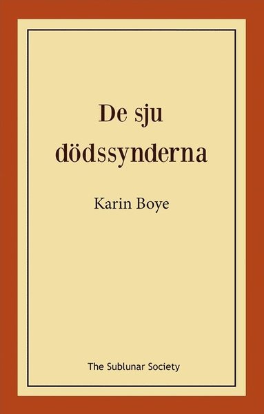 bokomslag De sju dödssynderna