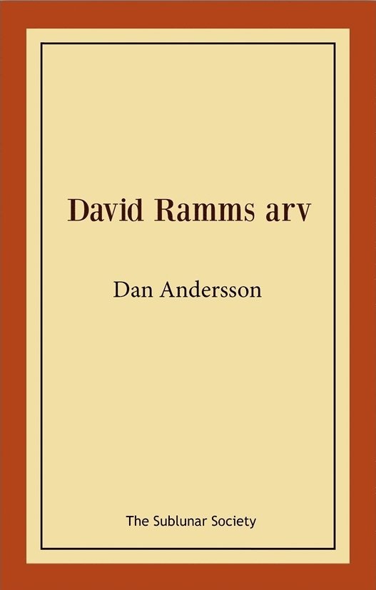 Dan Andersson - David Ramms arv, Häftad