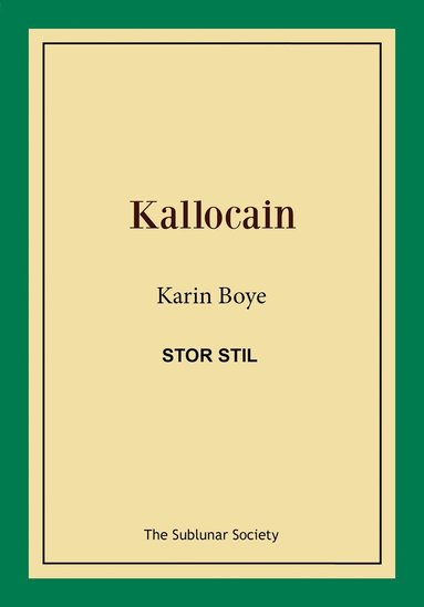 bokomslag Kallocain (stor stil)