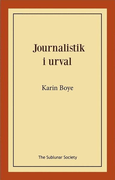 bokomslag Journalistik i urval