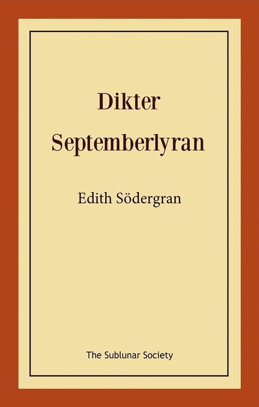 Dikter: septemberlyran 1