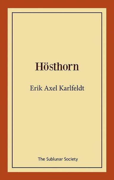 bokomslag Hösthorn