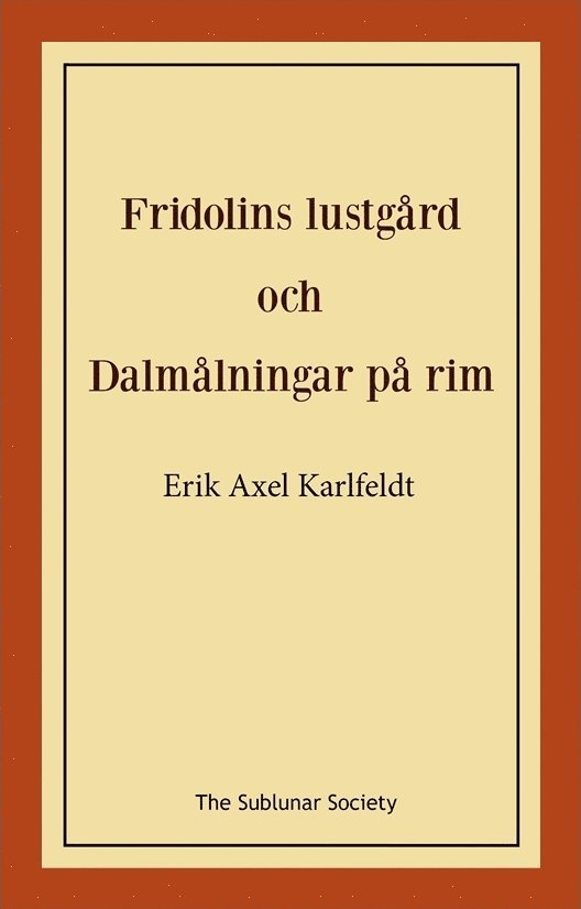 Fridolins lustgård och Dalmålningar på rim 1