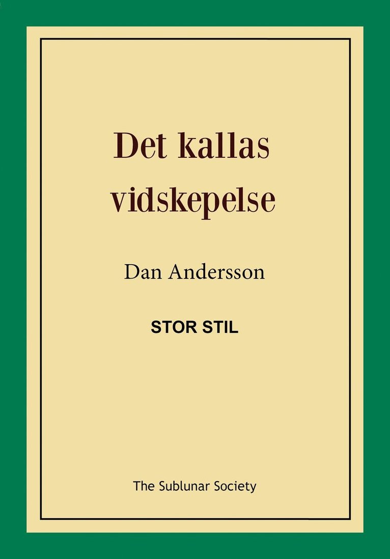 Det kallas vidskepelse (stor stil) 1