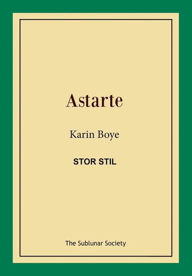 bokomslag Astarte (stor stil)