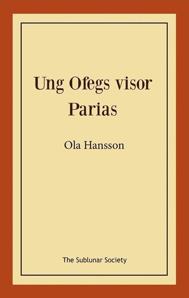 bokomslag Ung Ofegs visor ; Parias