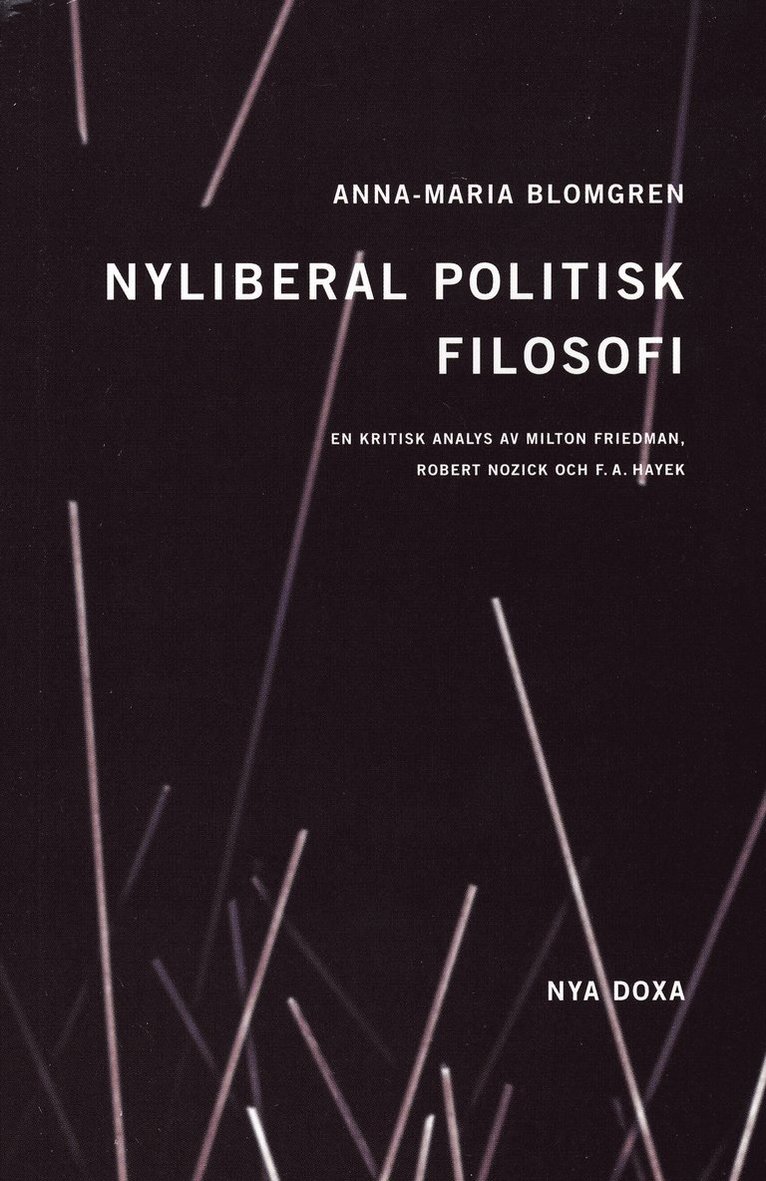 Nyliberal politisk filosofi : En kritisk analys av Milton Friedman, Robert Nozick och F.A. Hayek 1