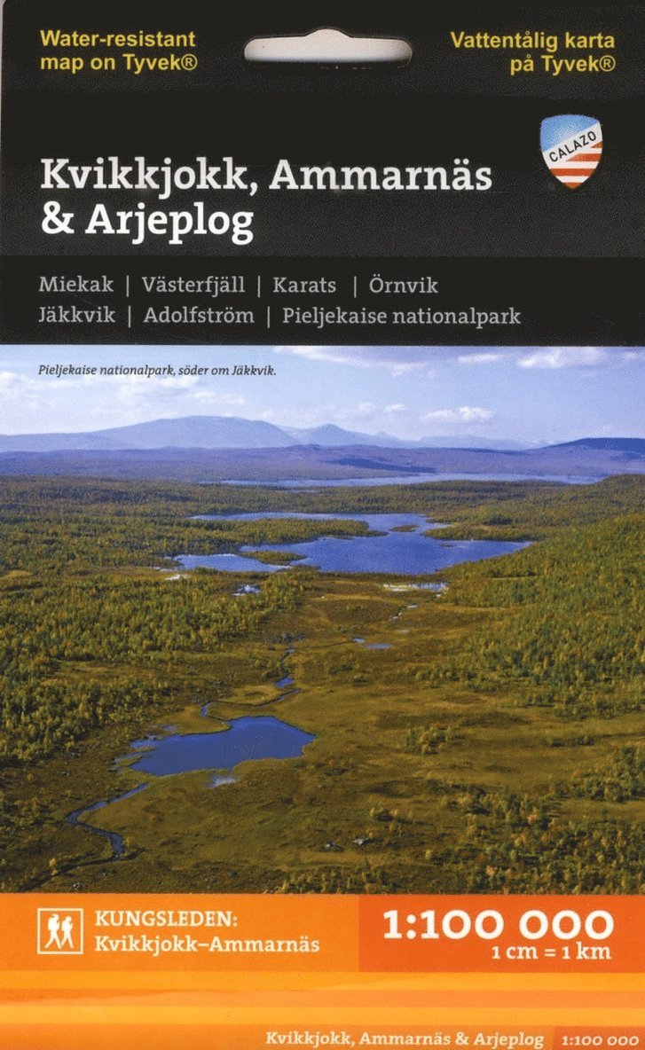 Kvikkjokk, Ammarnäs & Arjeplog 1:100.000, Övrigt