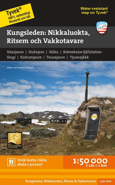 bokomslag Kungsleden: Nikkaluokta, Ritsem & Vakkotavare 1:50.000