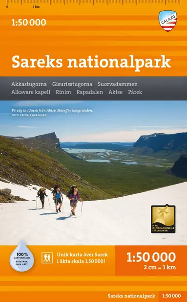 Sareks nationalpark 1:50.000, Övrigt