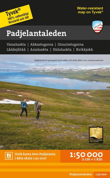 bokomslag Padjelantaleden 1:50.000