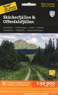 bokomslag Skäckerfjällen & Offerdalsfjällen 1:50.000