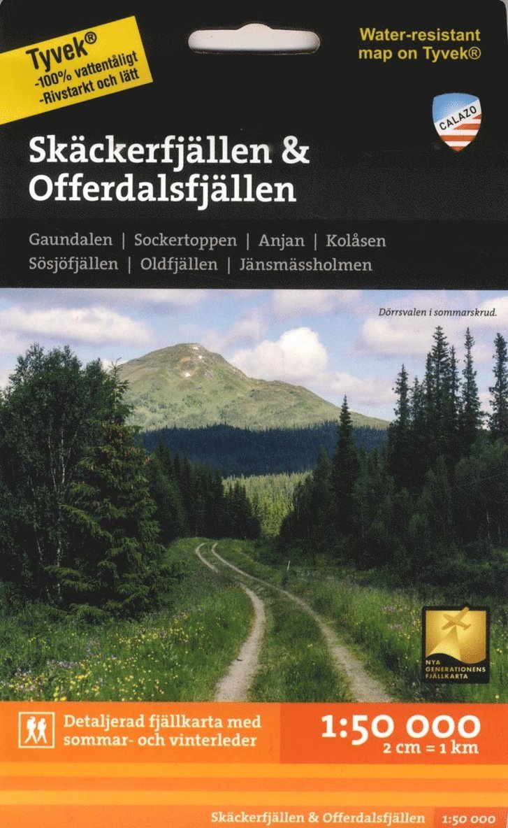 Skäckerfjällen & Offerdalsfjällen 1:50.000 1