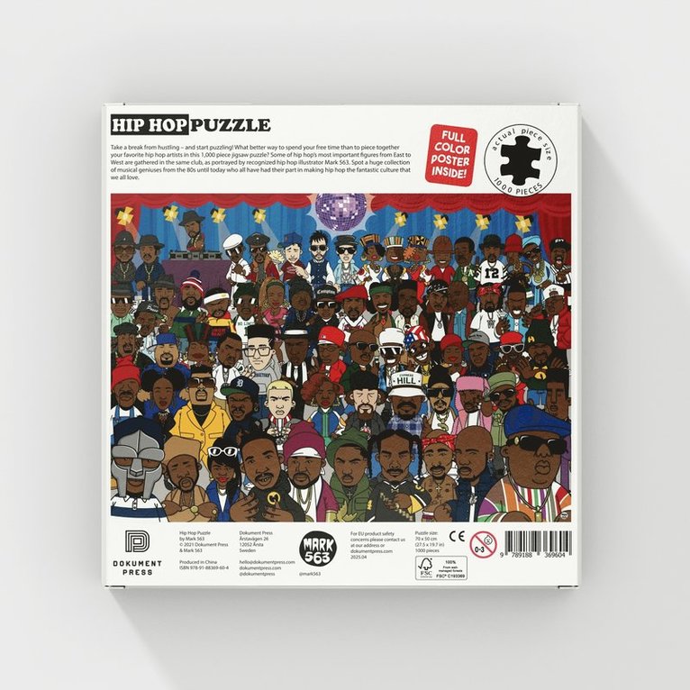 Mark 563, Mark, Dokument Press - Pussel 1000 bitar - Hip Hop Puzzle, Pussel