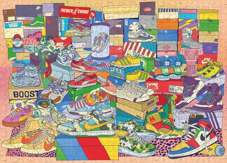 Alexander Rosso, Dokument Press - Pussel 1000 bitar -Sneaker Puzzle, Pussel