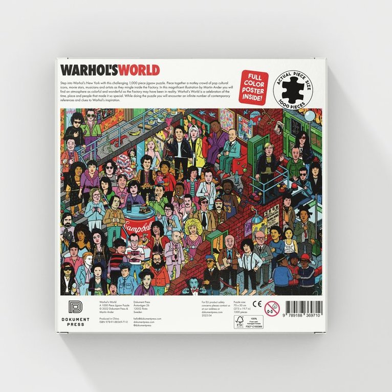 Martin Ander - Pussel 1000 bitar - Warhol's World, Pussel
