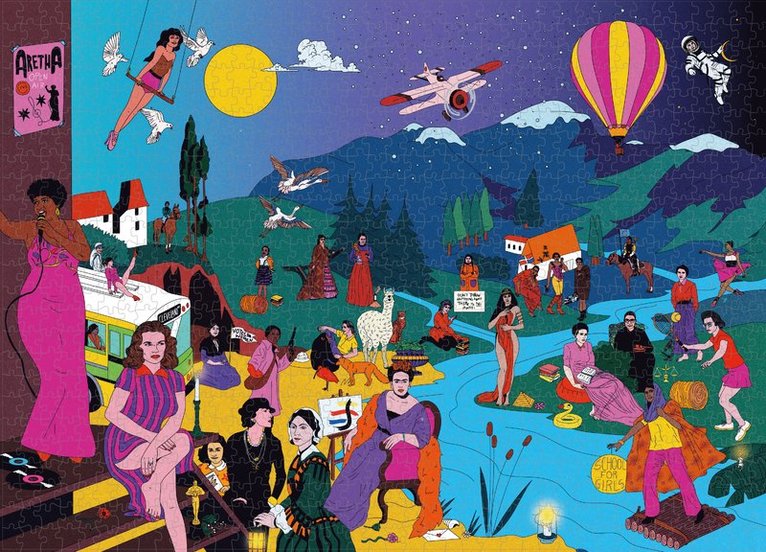 Cosmo Danchin-Hamard - Pussel 1000 bitar - Fearless Females, Övrigt