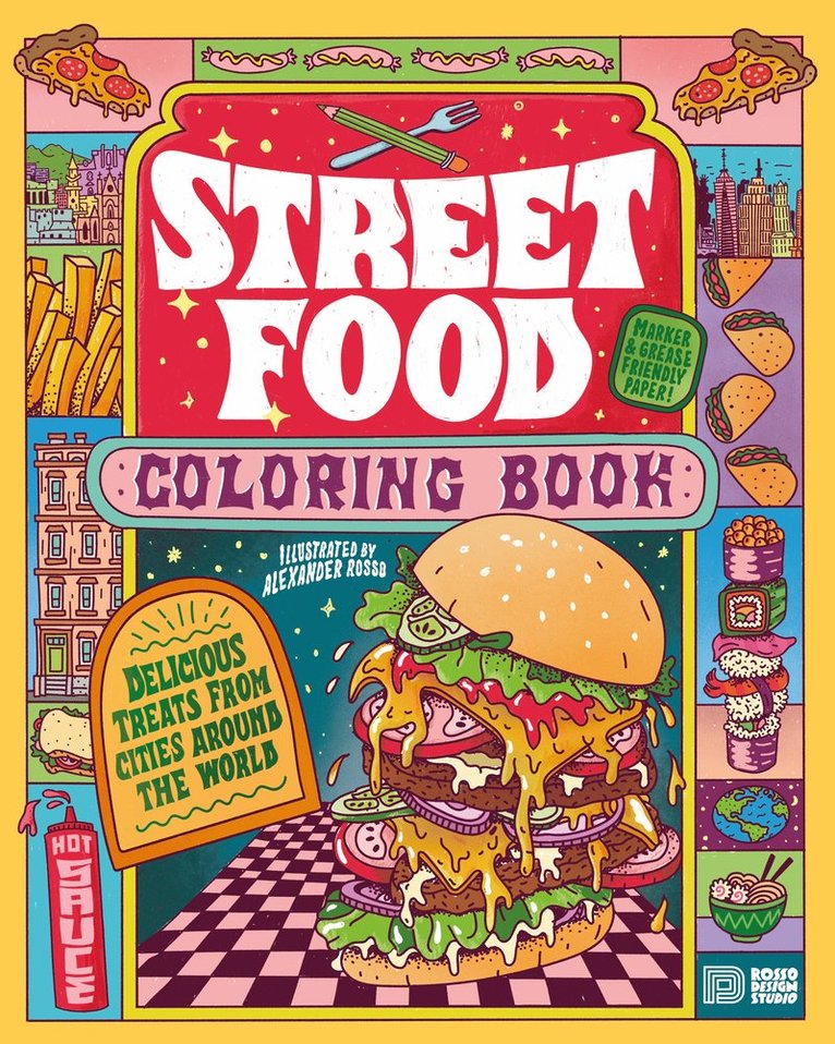Street Food Coloring Book 1