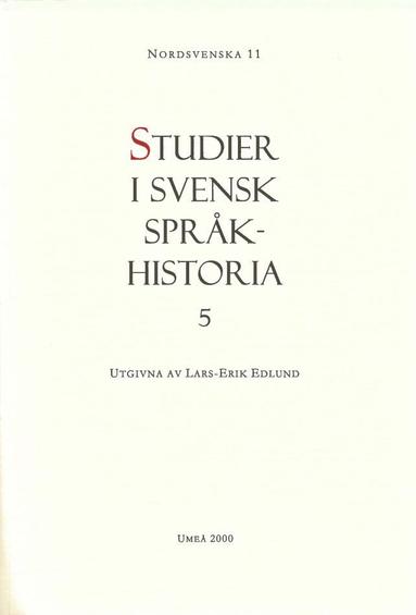 bokomslag Studier i svensk språkhistoria 5