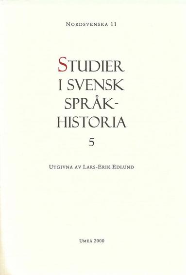 bokomslag Studier i svensk språkhistoria 5