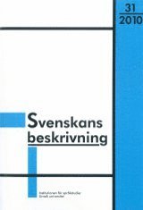 bokomslag Svenskans beskrivning 31 Förhandlingar vid Trettioförsta sammankomsten för svenskans beskrivning