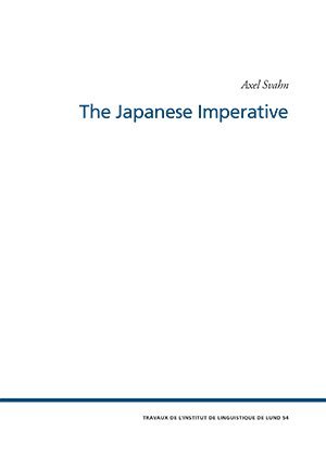 The Japanese Imperative 1