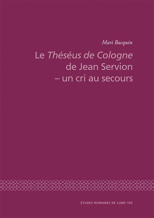 Le Théséus de Cologne de Jean Servion - un cri au secours 1