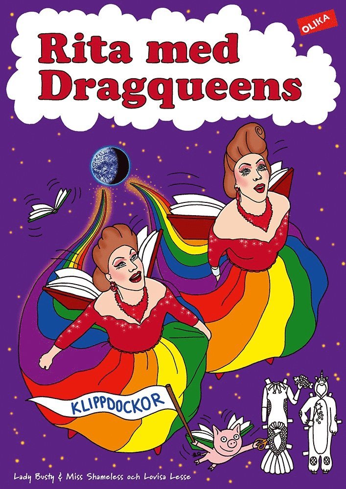 Rita med Dragqueens 1