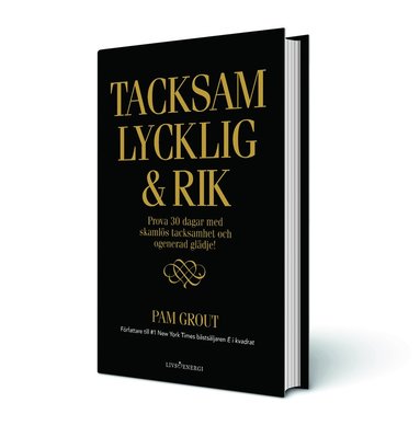 bokomslag Tacksam lycklig & rik : Prova 30 dagar med skamlös tacksamhet och ogenerad