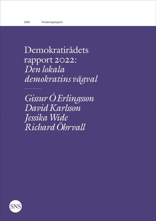 Den lokala demokratins vägval 1