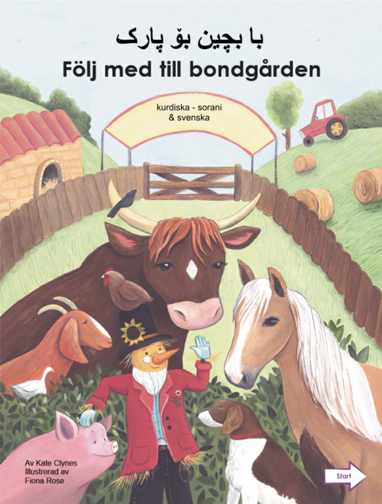 Följ med till bondgården (kurdiska - sorani och svenska) 1