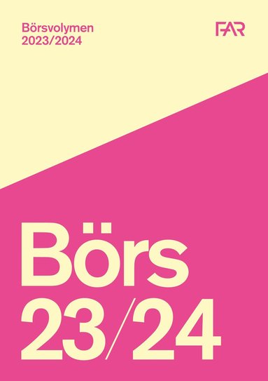 bokomslag Börsvolymen 2023/2024