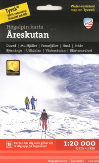 bokomslag Högalpin karta: Åreskutan 1:20.000