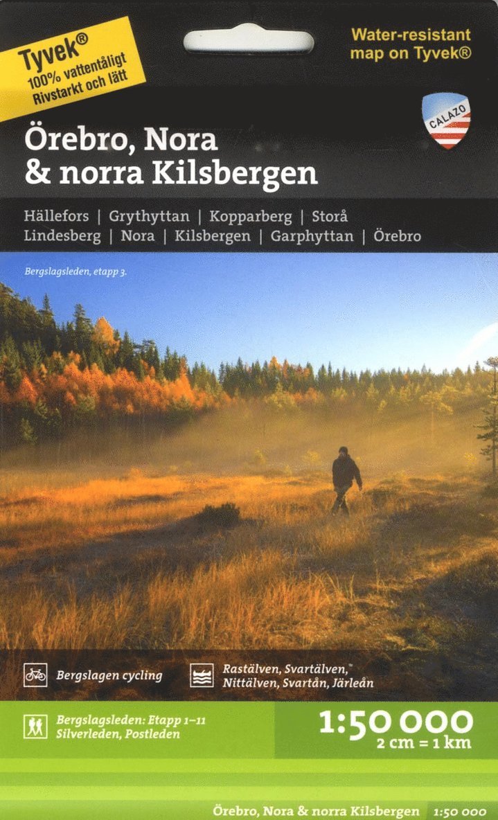 Örebro, Nora & Norra Kilsbergen 1:50.000 1