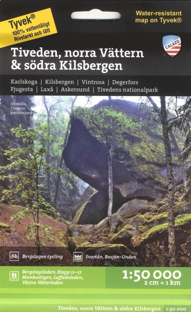 bokomslag Tiveden, norra Vättern & södra Kilsbergen 1:50.000