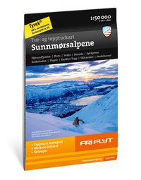 bokomslag Tur- og toppturkart Sunnmørsalpene 1:50000