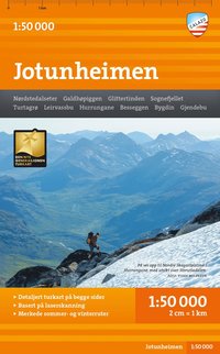 bokomslag Turkart Jotunheimen 1:50.000